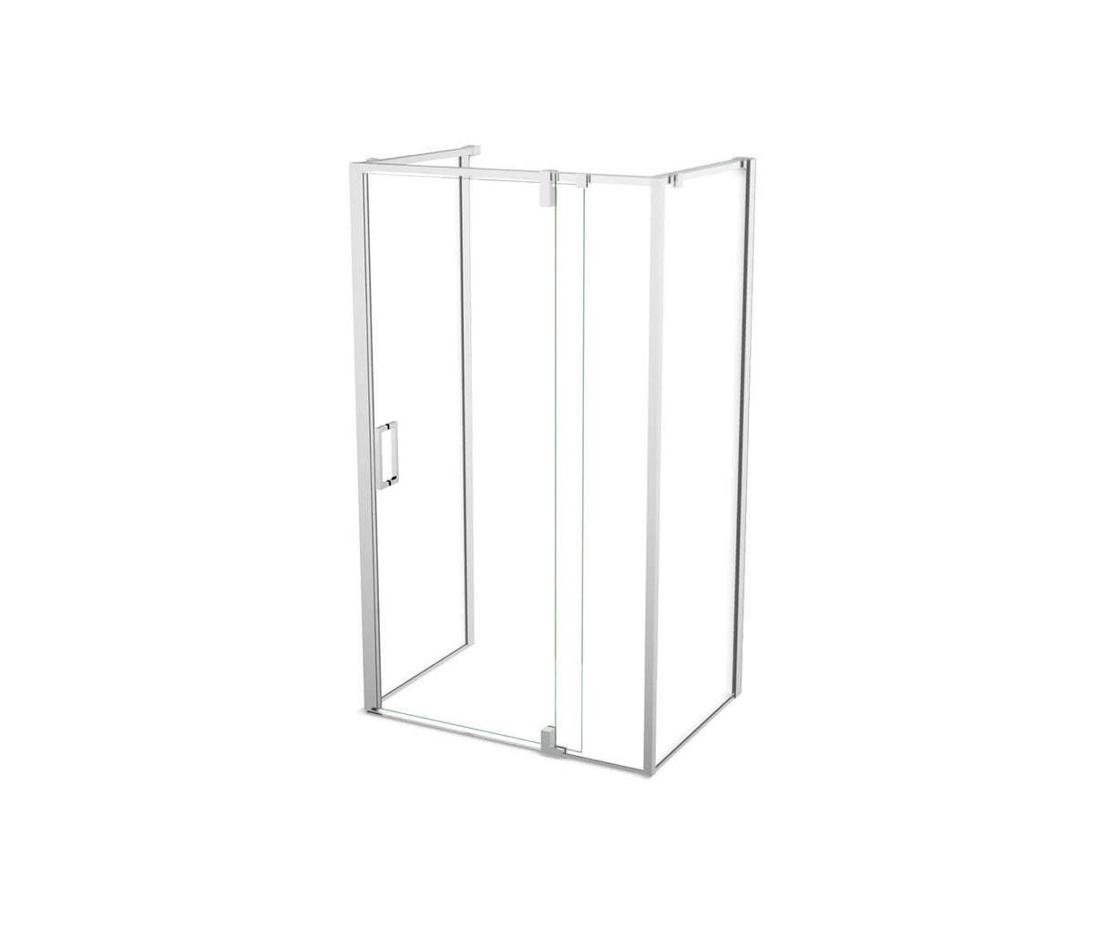 MAAX 137865-900-084-000 ModulR 48 x 32 x 78 in. 8mm Pivot Shower Door for Wall-mount Installation with Clear glass in Chrome