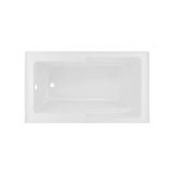 Voltaire 48 x 30" Left-Hand Drain Alcove Integrated Armrest Bathtub with Apron