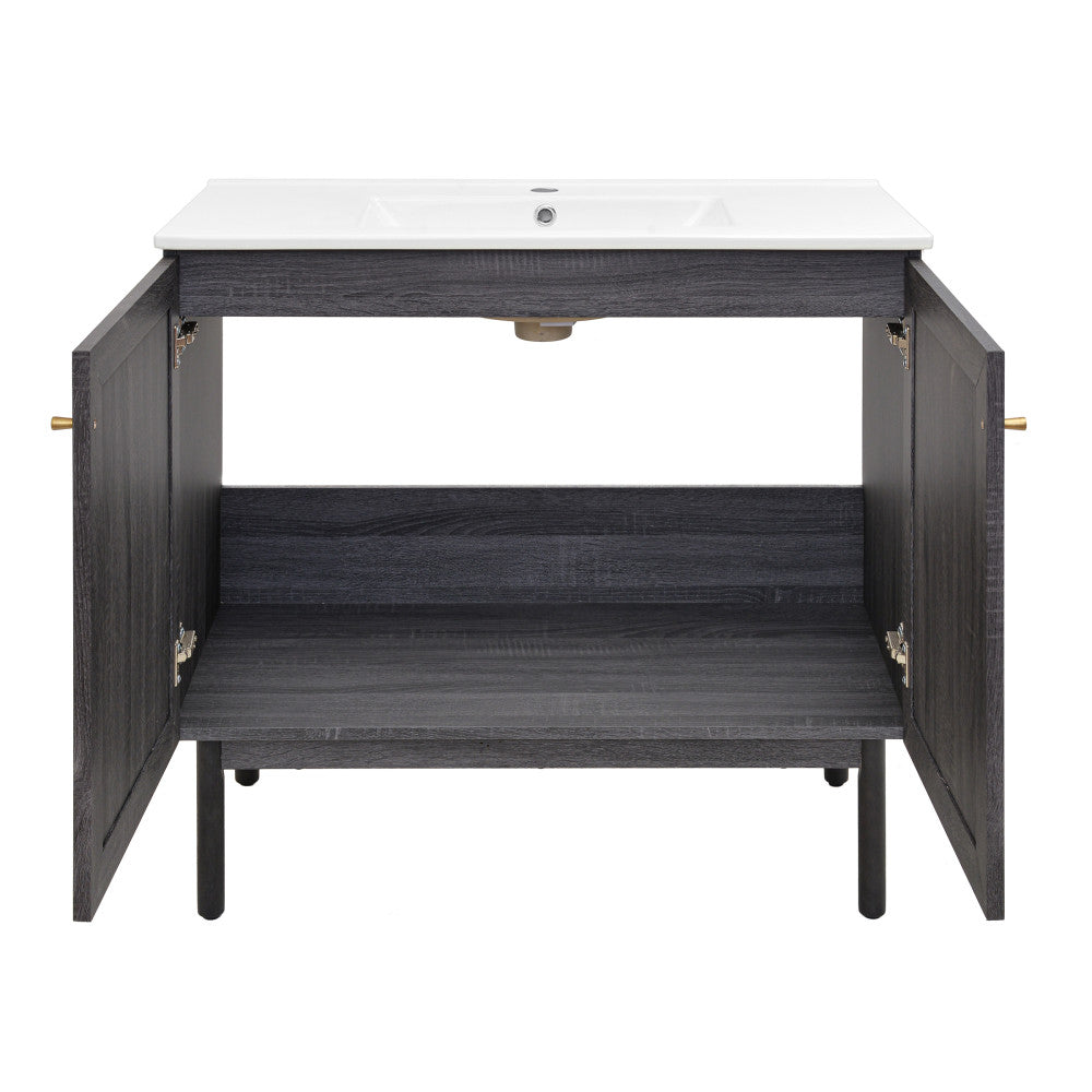 Classe 36" Bathroom Vanity in Black