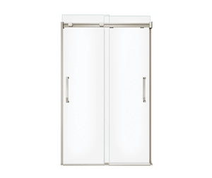 MAAX 138761-900-305-000 Inverto 43-47 x 70 ½-74 in. 8mm Bypass Shower Door for Alcove Installation with Clear glass in Brushed Nickel