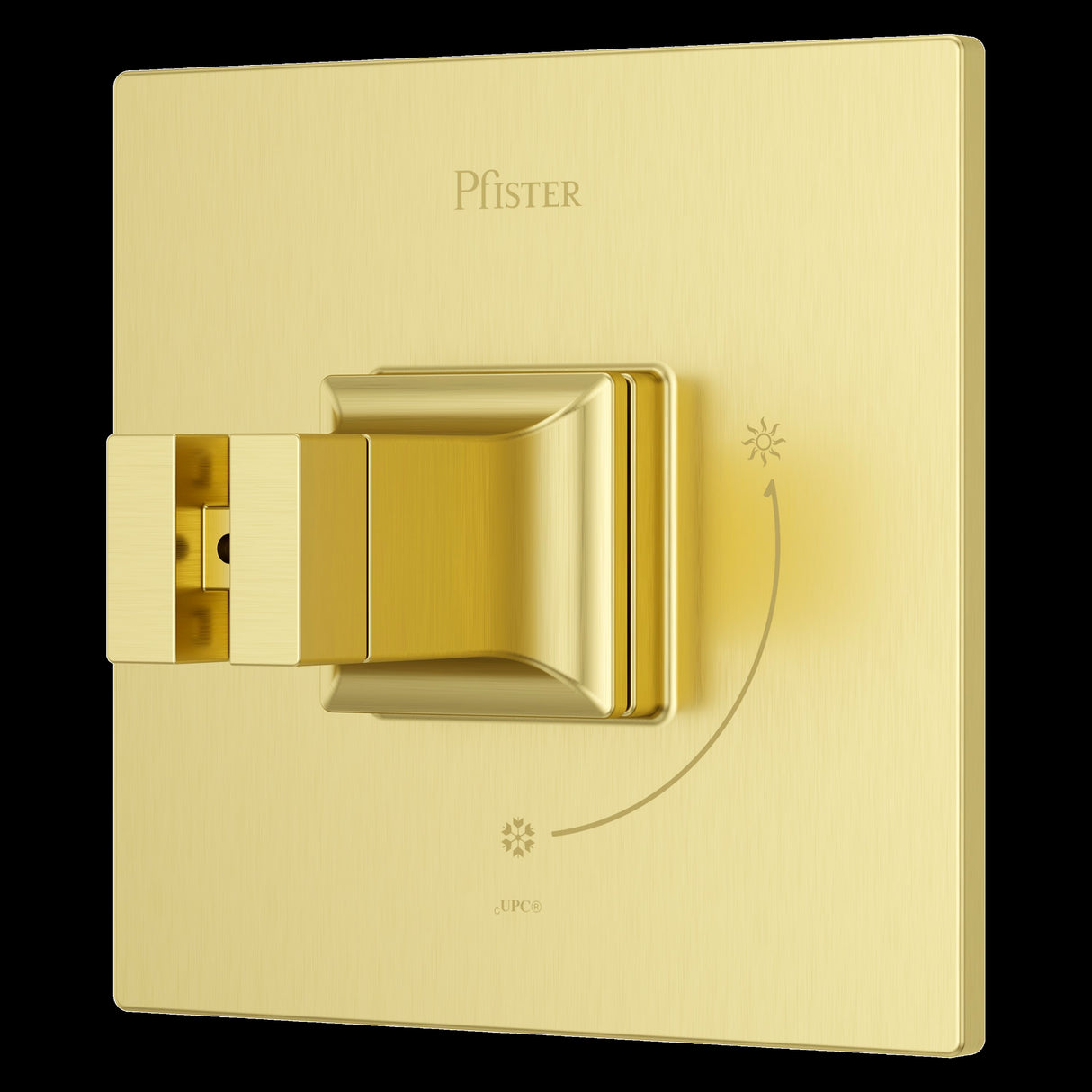 Verve Diverter Valve Only Trim without Handles in Brushed Gold
