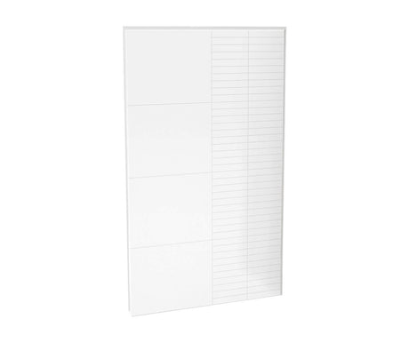 MAAX 103421-306-513 Utile 48 in. Composite Direct-to-Stud Back Wall in Erosion Bora white
