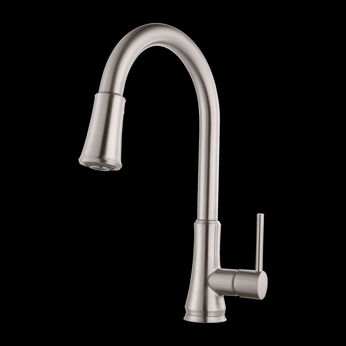 Pfirst Series 1-Handle Pull-Down Kitchen Faucet in Stainless Steel