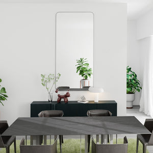 Eviva Harmony 60" x 28" Rectangular Black Metal Framed Mirror