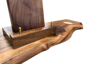 Handmade Live Egde Bath Caddy Walnut