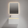 Blossom Thun Glossy White 30″ Vanity with Droplet-Shaped Basin - LED Illuminated, front