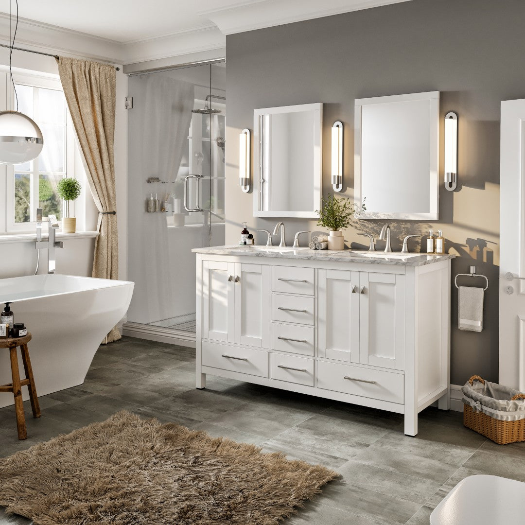 Eviva Aberdeen 60 White Bathroom Vanity