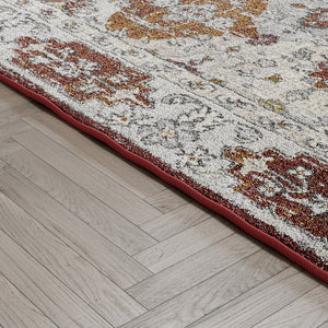 Eviva Mosaic 5' x 7' Damask Multicolor Rug