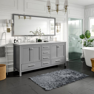 Eviva Aberdeen 72 Gray Bathroom Vanity