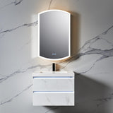 Blossom Castor 24″ LED Medicine Cabinet - front