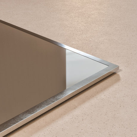 Eviva Sax 30" x 30" Square Chrome Metal Framed Mirror