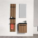 Blossom Rimini 20″ Vanity with Sink – Dark Walnut Strip & Maple Strip