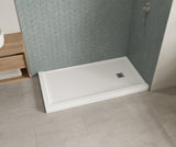 MAAX 420025-543-001-000 B3X 6032 Acrylic Corner Right Shower Base with Anti-slip Bottom with Right-Hand Drain in White