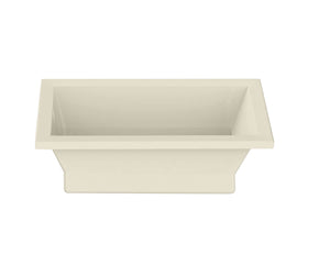 MAAX 102787-055-004 Aiiki 6636 Acrylic Drop-in End Drain Aerofeel Bathtub in Bone