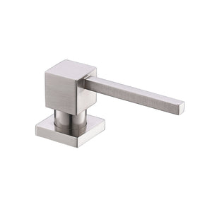 DAX Brass Soap Dispenser Square, Brushed Nickel DAX-1001-BN