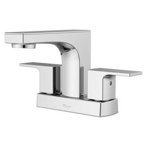 Pfirst Modern 4 in. Centerset Faucet in Polished Chrome