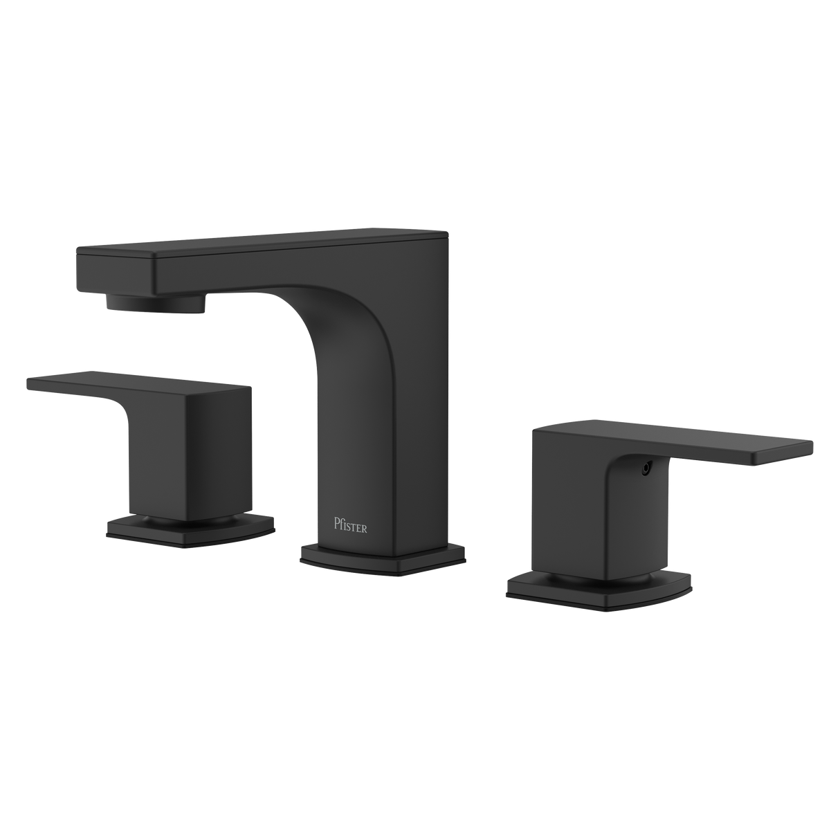 Pfirst Modern 8 in. Widespread Faucet in Matte Black