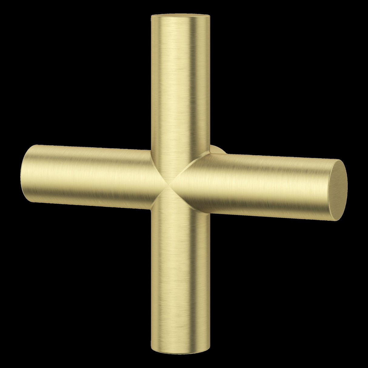 Tenet Single Cross Handle for Slide Bar Kit in Brushed Gold