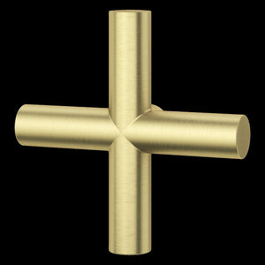 Tenet Single Cross Handle for Slide Bar Kit in Brushed Gold