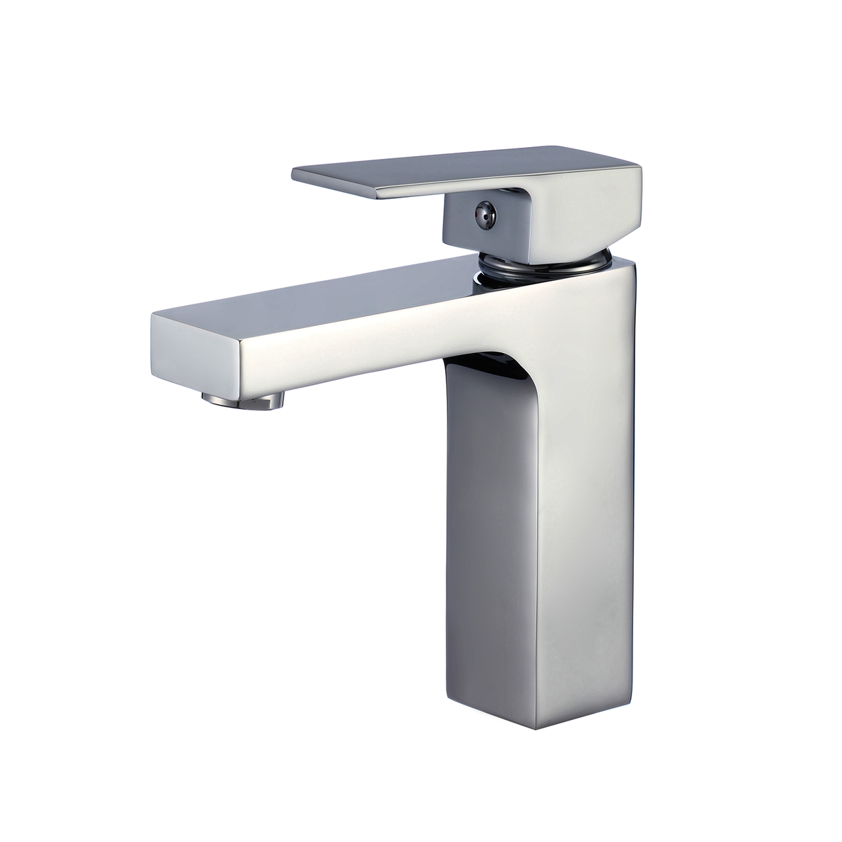 DAX Brass Single Handle Bathroom Faucet, Brushed Nickel DAX-8142-BN