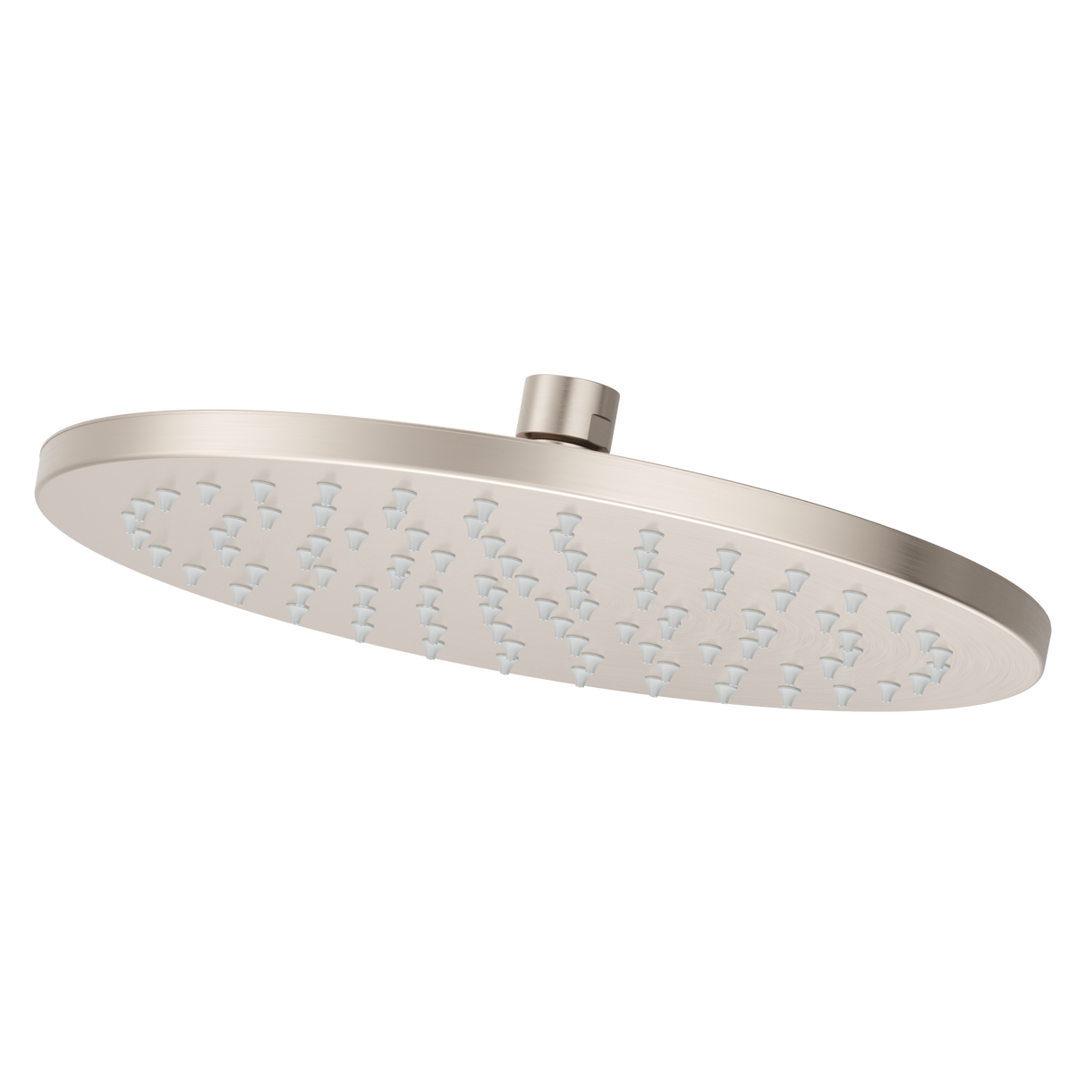 Modern Round 10 in. Raincan Showerhead in Brushed Nickel