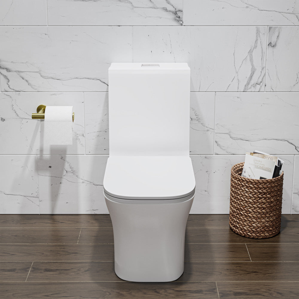 Concorde One Piece Square Toilet Dual Flush 1.1/1.6 gpf in Matte White