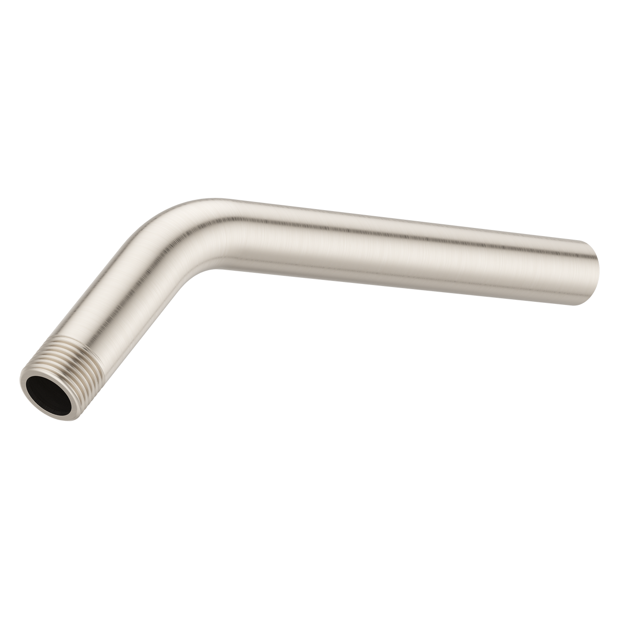 Universal 9 in. Curved Shower Arm in Brushed Nickel