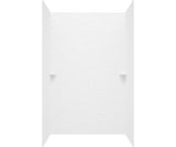 Swanstone SK-364896 36 x 48 x 96 Swanstone Smooth Glue up Shower Wall Kit in Carrara SK364896.221