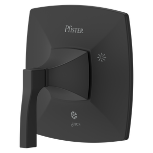 Holliston Diverter Valve Trim in Spot Defense Matte Black