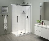 MAAX 138950-900-340-000 Halo Pro 44 ½-47 x 78 ¾ in. 8mm Sliding Shower Door for Alcove Installation with Clear glass in Matte Black