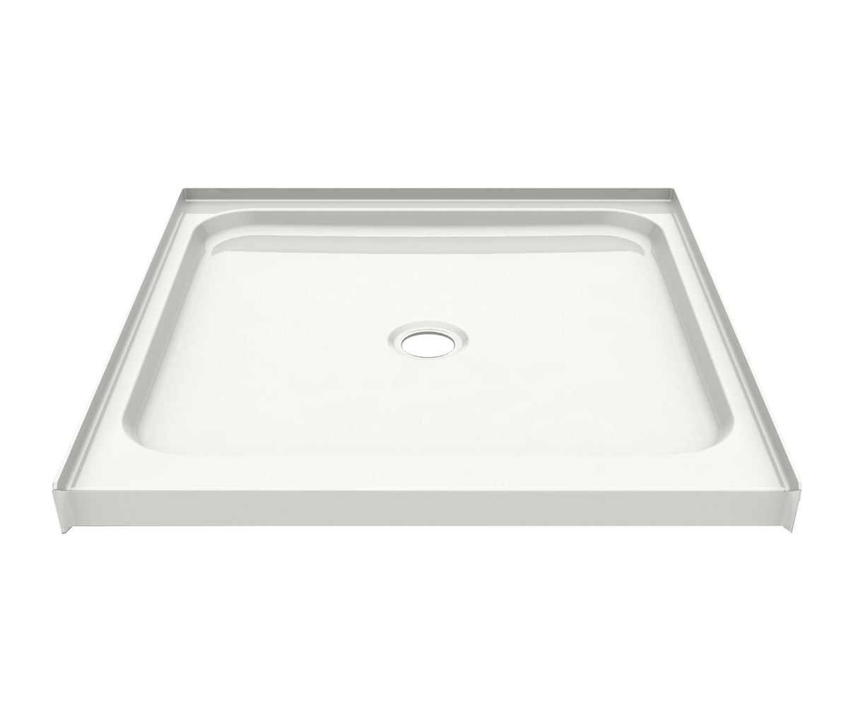 MAAX 145026-000-002-083 SPL 3636 AcrylX Alcove Shower Base with Center Drain in White