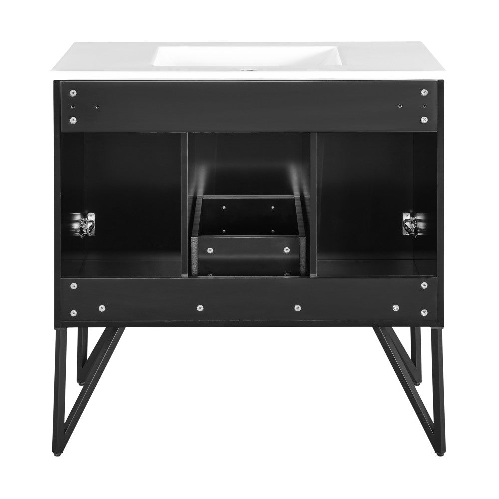 Annecy 36" Bathroom Vanity in Phantom Black