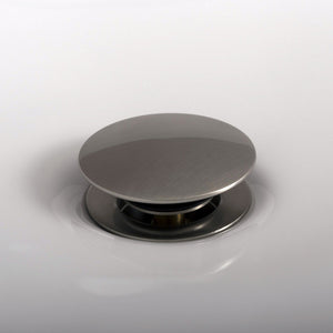 DAX Brass Round Vanity Sink Pop-Up Drain without Overflow, Brushed Nickel DAX-82005-BN