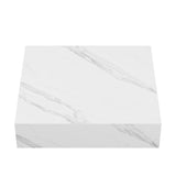 Monaco 24" Floating Bathroom Shelf in White Marble(SM-VS252)