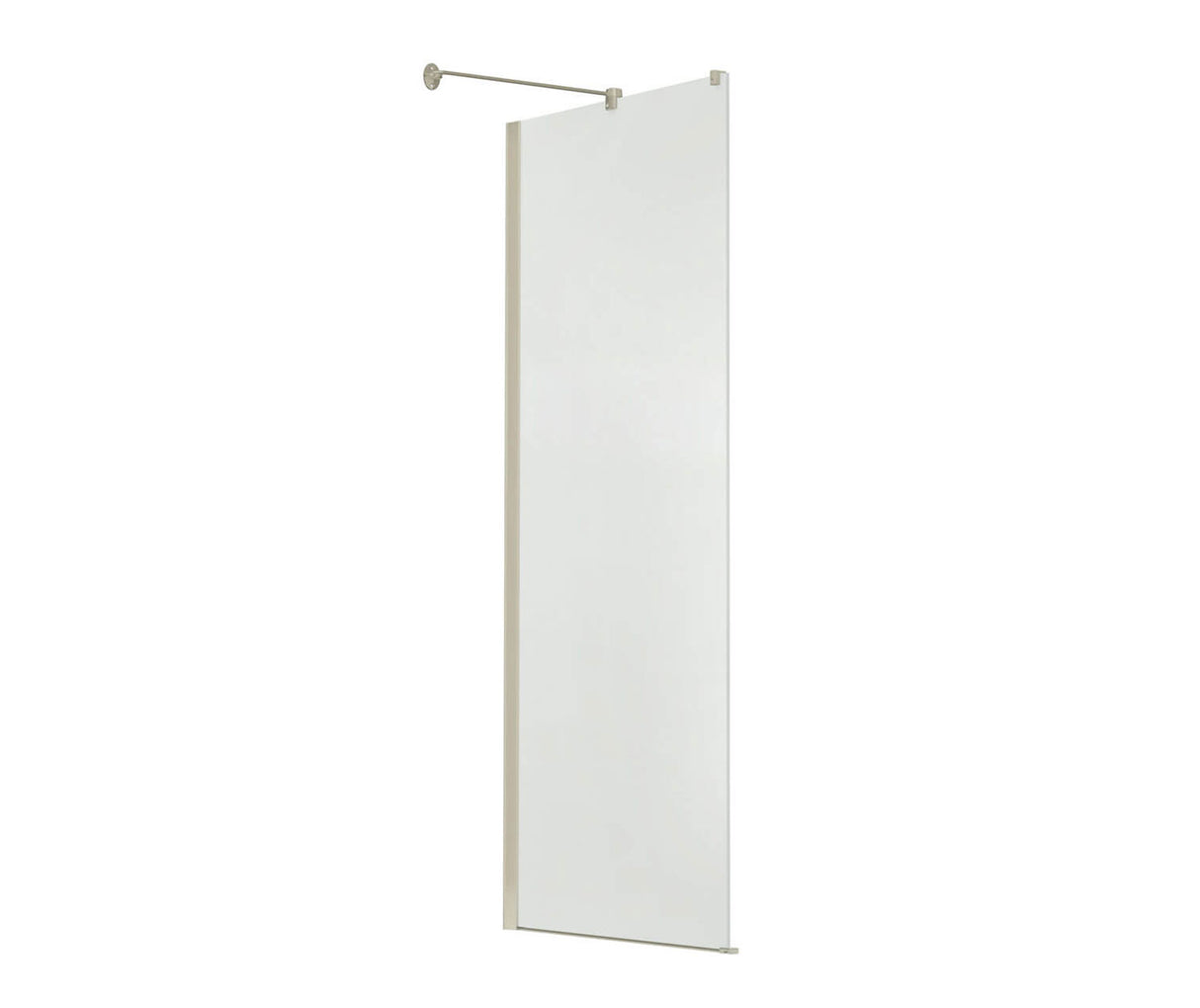 MAAX 136673-900-305-000 Reveal 71 Return Panel for 32 in. Base with Clear glass in Brushed Nickel