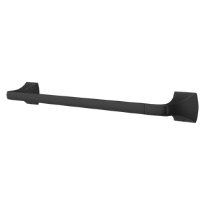 Soft Square 18 in. Towel Bar in Matte Black