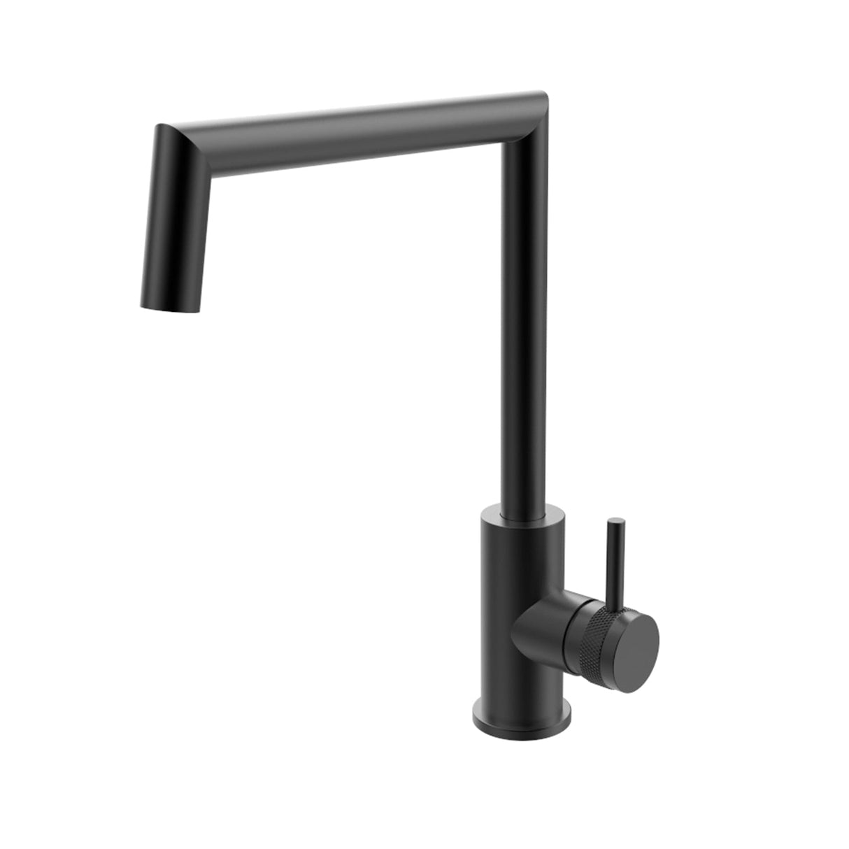 DAX Brass Single Handle Kitchen Faucet, Matte Black DAX-8020033-BL