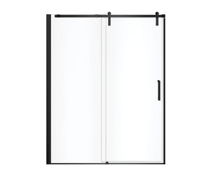 MAAX 137681-900-340-000 Outback 55 ¼ - 58 ½ x 70 ½ in. 8mm Sliding Shower Door for Alcove Installation with Clear glass in Matte Black