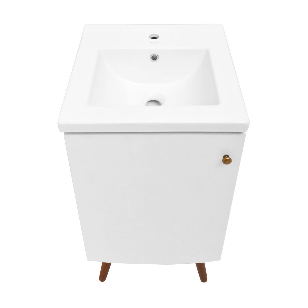 Manoir 18" Bathroom Vanity in White