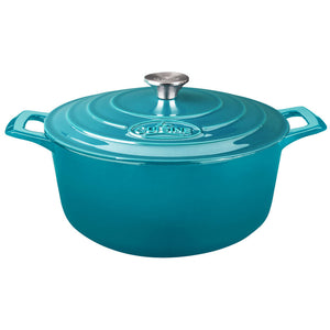 La Cuisine LC 4175MB 2.2 QT Round Casserole, Cast Iron, Pro Range, Matte Black Enamel
