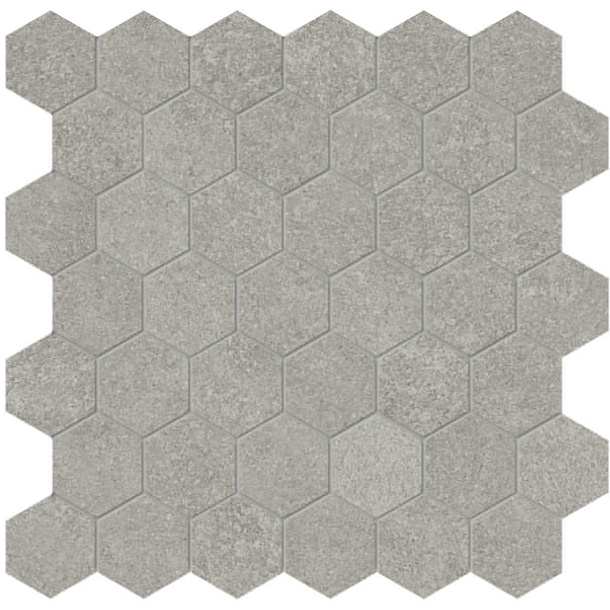 Anatolia Tile 2" Mjork Color Body Porcelain Clay Hexagon 42 Piece Mosaic 4501-0381-0 1 Sheet = .97 Sq. Ft." Clay 2" Hexagon - premium natural stone mosaic tile from Anatolia Tile, available at PoshHaus showroom in Keene, NH