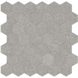 Anatolia Tile 2" Mjork Color Body Porcelain Clay Hexagon 42 Piece Mosaic 4501-0381-0 1 Sheet = .97 Sq. Ft." Clay 2" Hexagon - premium natural stone mosaic tile from Anatolia Tile, available at PoshHaus showroom in Keene, NH