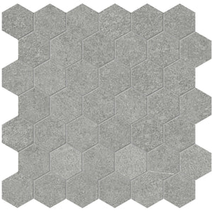 Anatolia Tile 2" Mjork Color Body Porcelain Mica Hexagon 42 Piece Mosaic 4501-0380-0 1 Sheet = .97 Sq. Ft." Mica 2" Hexagon - premium natural stone mosaic tile from Anatolia Tile, available at PoshHaus showroom in Keene, NH
