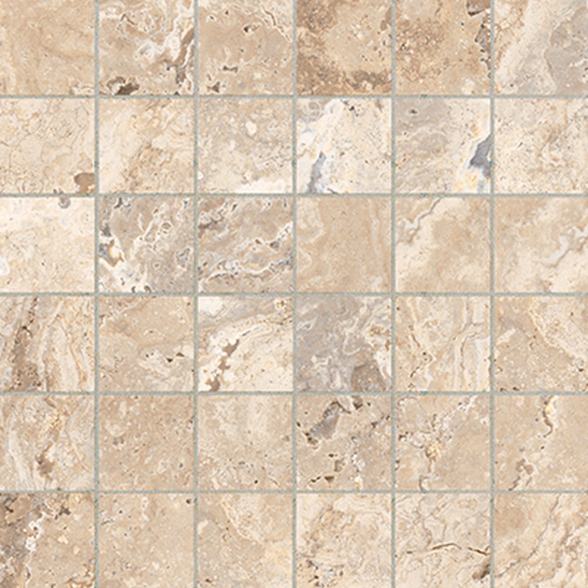 Anatolia Tile 2X2 Antico Matte Ivory 36 Piece Porcelain Mosaics. 1 Sheet = .97 Sq. Ft. 4501-0007-0 (63-463) Ivory 2x2 - premium natural stone mosaic tile from Anatolia Tile, available at PoshHaus showroom in Keene, NH