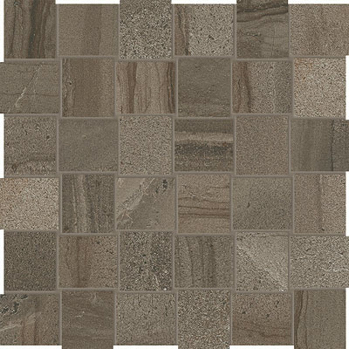Anatolia Tile 2X2 Basketweave Amelia Matte Earth 36 Piece Porcelain Mosaics. 1 Sheet = .97 Sq. Ft. 4501-0002-0 (69-076) Earth Basketweave 2x2 - premium natural stone mosaic tile from Anatolia Tile, available at PoshHaus showroom in Keene, NH