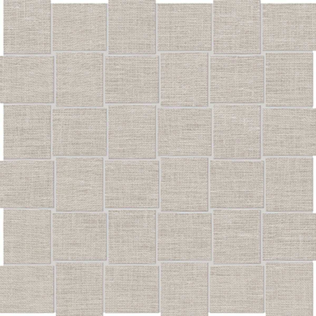 Anatolia Tile 2X2 Basketweave Belgian Linen Natural Porcelain Mosaics. 1 Sheet = .96 Sq. Ft. 4501-0033-1 (69-567) Natural Basketweave 2x2 - premium natural stone mosaic tile from Anatolia Tile, available at PoshHaus showroom in Keene, NH