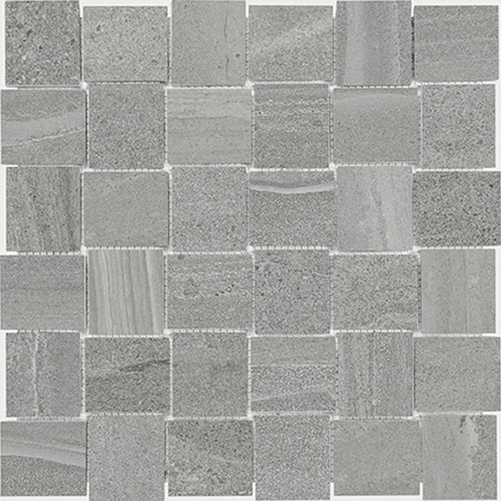 Anatolia Tile 2X2 Basketweave Davenport Earth Matte Porcelain Mosaicis. 1 Sheet = .97 Sq. Ft. 4501-0079-0 (63-578) Earth Basketweave 2x2 - premium natural stone mosaic tile from Anatolia Tile, available at PoshHaus showroom in Keene, NH