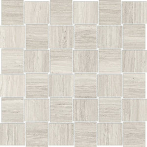 Anatolia Tile 2X2 Basketweave Mayfair Strada Ash Matte Porcelain Mosaics. 1 Sheet = .98 Sq. Ft. 4501-0131-1 Strada Ash 2x2 Basketweave Matte - premium natural stone mosaic tile from Anatolia Tile, available at PoshHaus showroom in Keene, NH