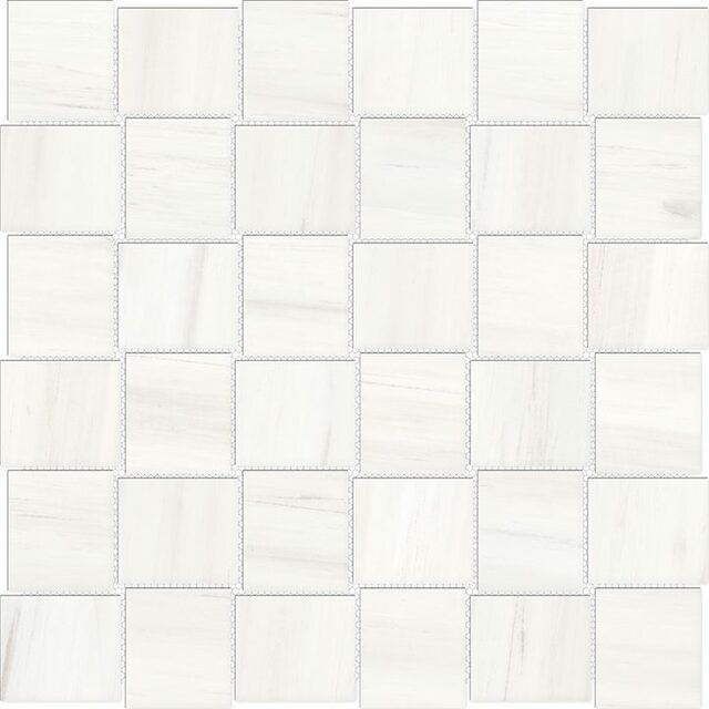 Anatolia Tile 2X2 Basketweave Mayfair Suave Bianco Matte Porcelain Mosaics. 1 Sheet = .98 Sq. Ft. 4501-0132-1 Suave Bianco 2x2 Basketweave Matte - premium natural stone mosaic tile from Anatolia Tile, available at PoshHaus showroom in Keene, NH