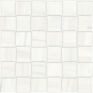 Anatolia Tile 2X2 Basketweave Mayfair Suave Bianco Matte Porcelain Mosaics. 1 Sheet = .98 Sq. Ft. 4501-0132-1 Suave Bianco 2x2 Basketweave Matte - premium natural stone mosaic tile from Anatolia Tile, available at PoshHaus showroom in Keene, NH